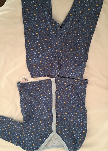 Düğmeli Lacivert Bebek Takımı - Görsel 2