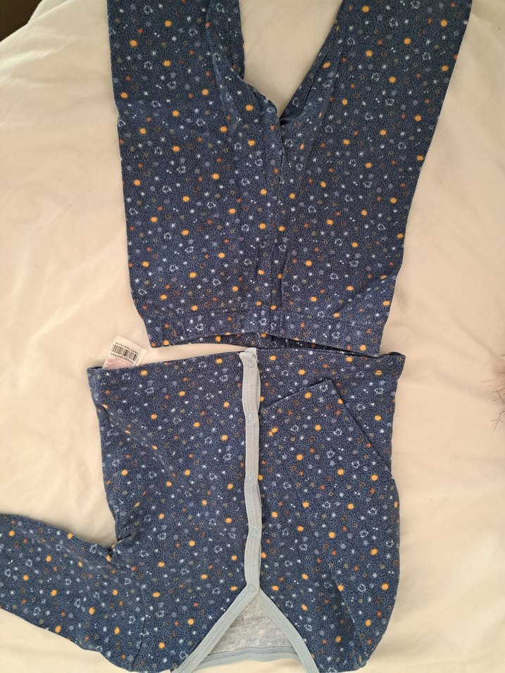 Düğmeli Lacivert Bebek Takımı - Görsel 2