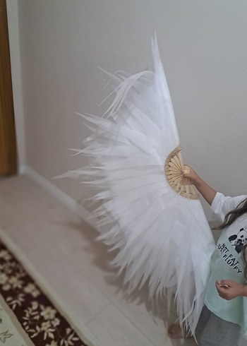 Beyaz Tüy Detaylı Yelpaze 8 adet fiyatıdır - Görsel 4