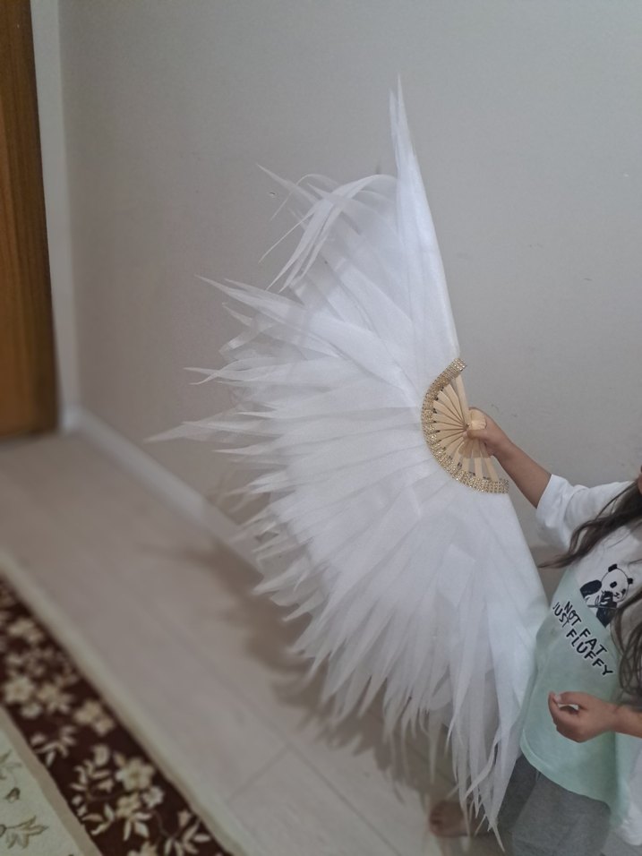 Beyaz Tüy Detaylı Yelpaze 8 adet fiyatıdır - Görsel 4