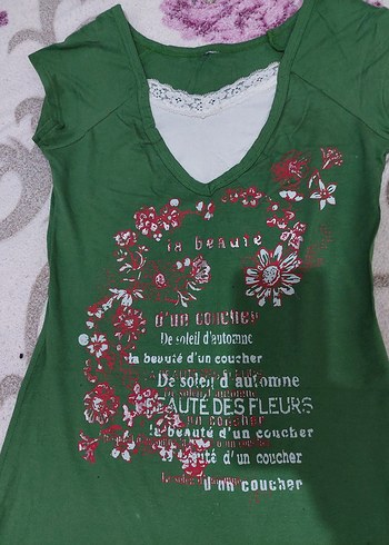 Yeşil Dantel Detaylı Kız Çocuk elbisesi - Görsel 3