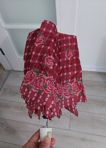 Bordo Kadın Şemsiye - Görsel 5