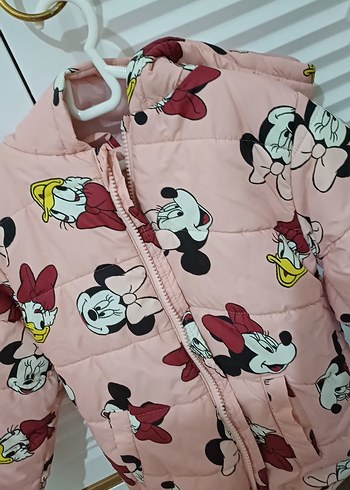 LC Waikiki Pembe Kapüşonlu Kız Çocuk Mont