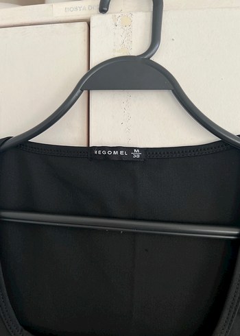 Uzun Siyah Minimalist Elbise - Görsel 2