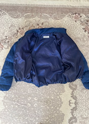 Koyu Mavi Kadın Kışlık Mont - Görsel 2