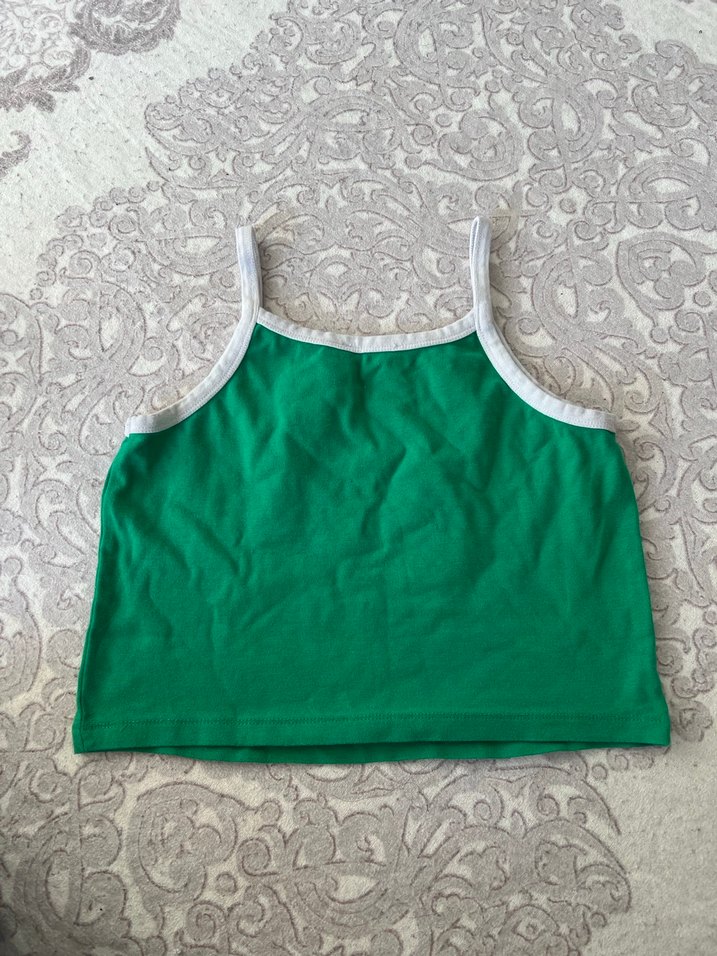 Yeşil Kadın Dantel Detaylı Atlet - Görsel 2