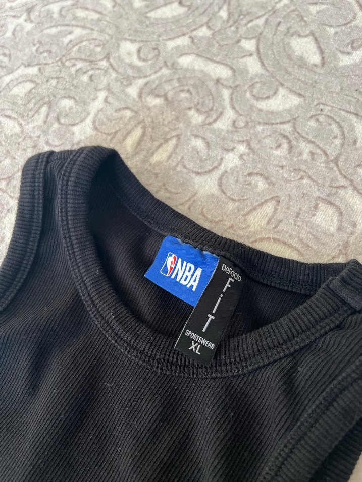 Erkek Siyah Chicago Bulls Pamuklu Atlet - Görsel 2