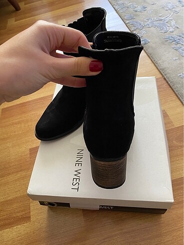38 Beden siyah Renk Nine West siyah topuklu bot
