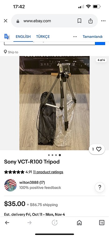  Beden Tripod SONY