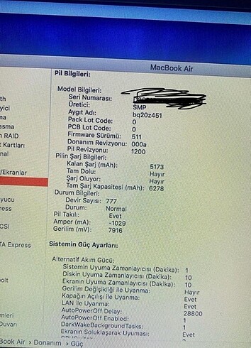  Beden Renk Mac book 2017 218 gb