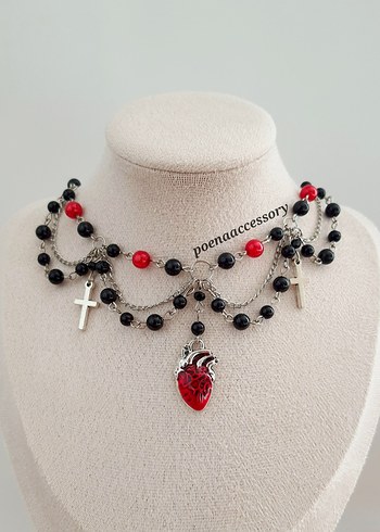 Gothic fairycore y2k grunge kolyeler - Görsel 4