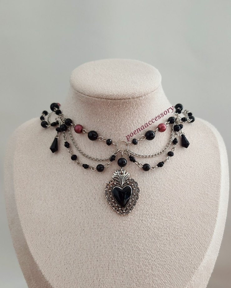 Gothic fairycore y2k grunge kolyeler - Görsel 3