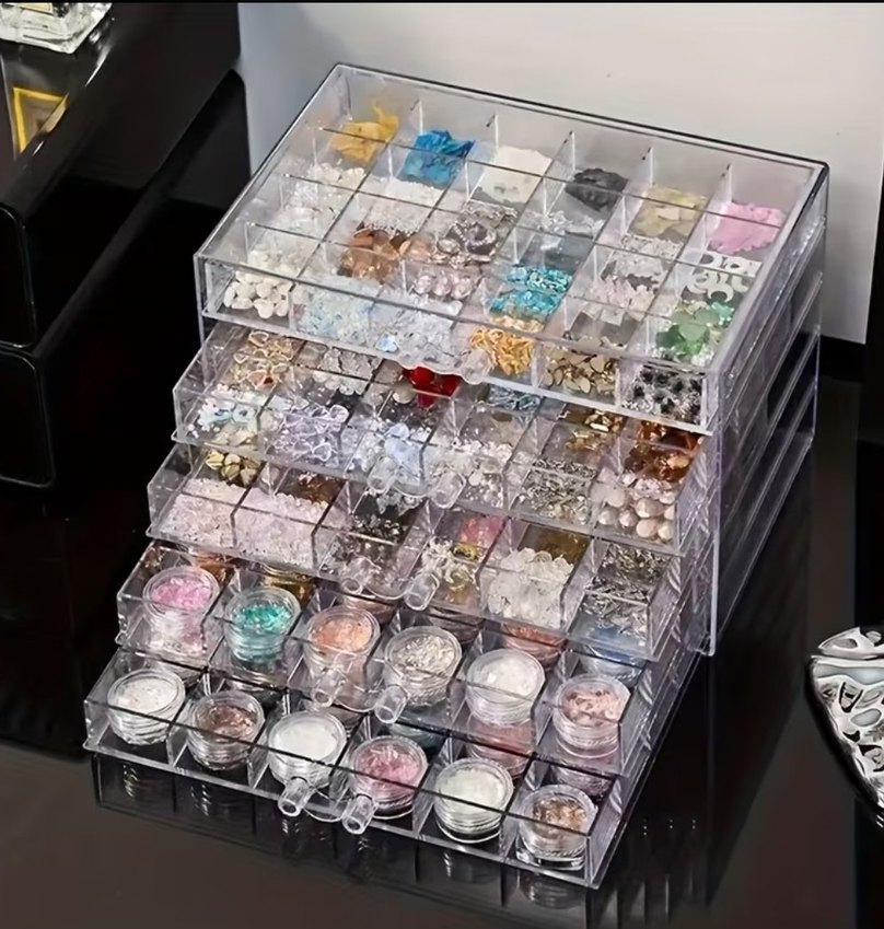 5 katlı çekmeceli organizer takı kutusu - Görsel 2