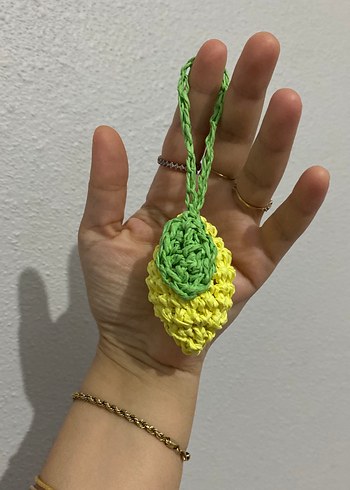 Sarı Püsküllü Bohem Anahtarlık - Görsel 2