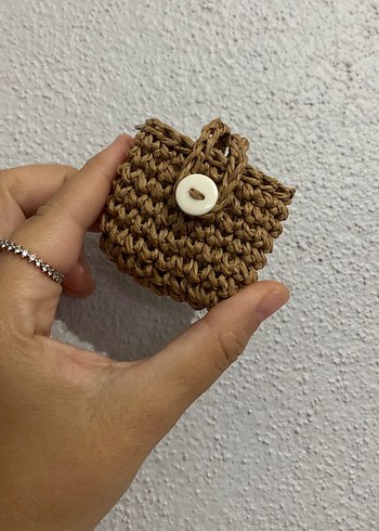 Örgü Bohem Kadın Anahtarlık 
Bluetooth kulaklık için anahtarlık - Görsel 2