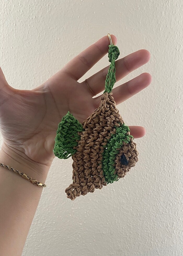 Örgü balık charm - Görsel 2