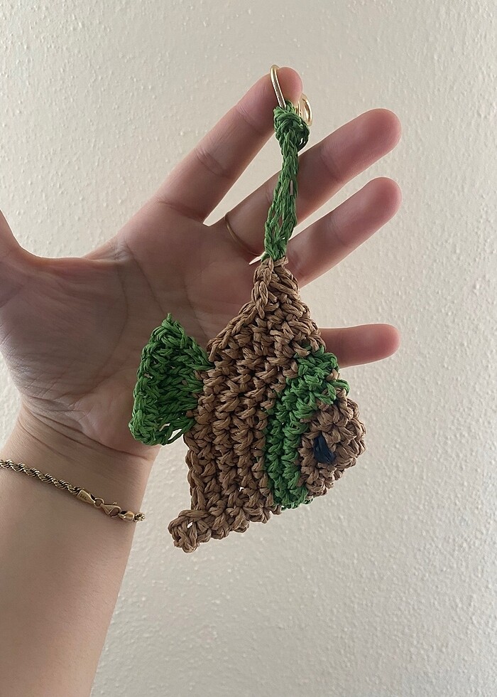 Örgü balık charm - Görsel 5