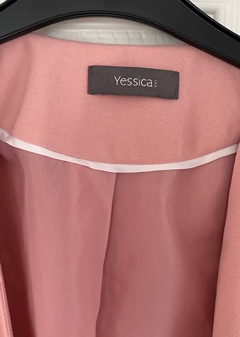 Pembe Midi Kadın Blazer Ceket - Görsel 3