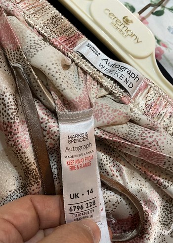 Bohem Tarzı Desenli Rahat Kadın pijama - Görsel 5