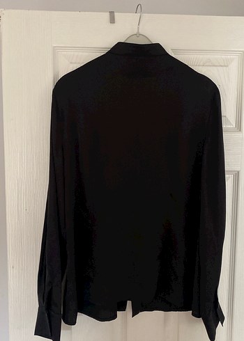 Aker Uzun Kollu Siyah Kadın Gömlek - Görsel 6