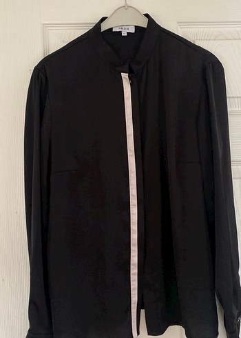 Aker Uzun Kollu Siyah Kadın Gömlek - Görsel 2