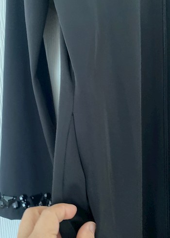 Uzun Siyah feraje - Görsel 6