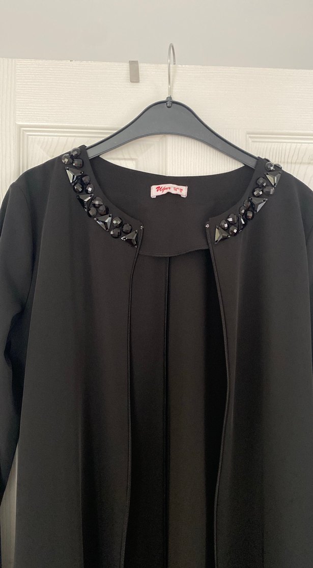 Uzun Siyah feraje - Görsel 2