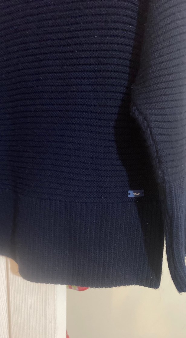 Kadın Lacivert Triko Boğazlı Kazak - Görsel 2