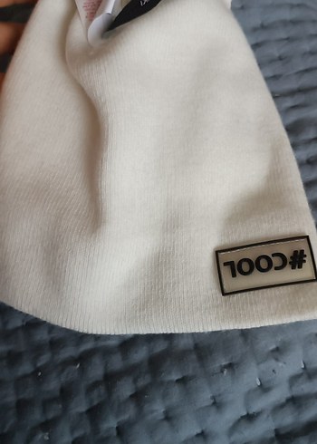 Beyaz Örgü Kadın Bere #COOL - Görsel 5