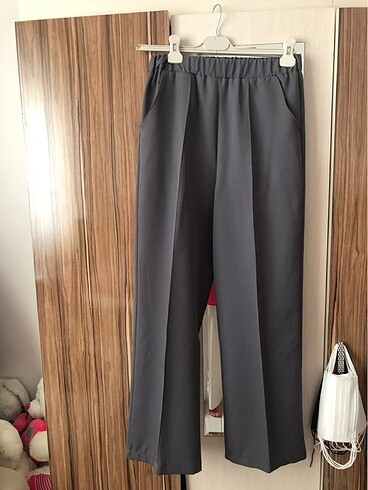 Gri tesettür pantolon