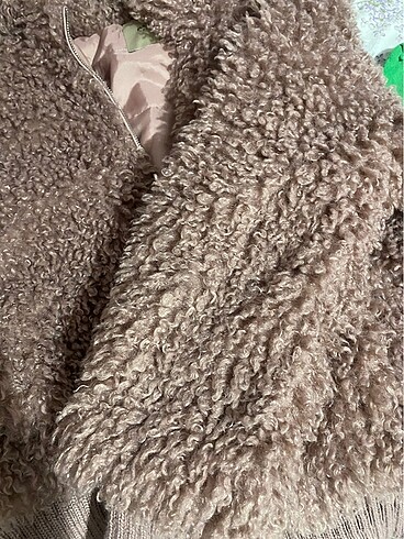 xl Beden kırmızı Renk Peluş mont