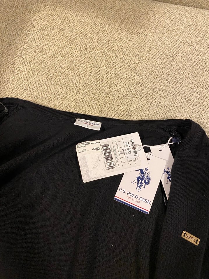 Siyah Düğmeli Uzun Kollu Hırka - Görsel 3