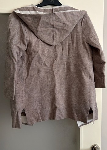 Bej Midi Kız çocuk Hırka, Uzun Kollu, Rahat Kesim - Görsel 3