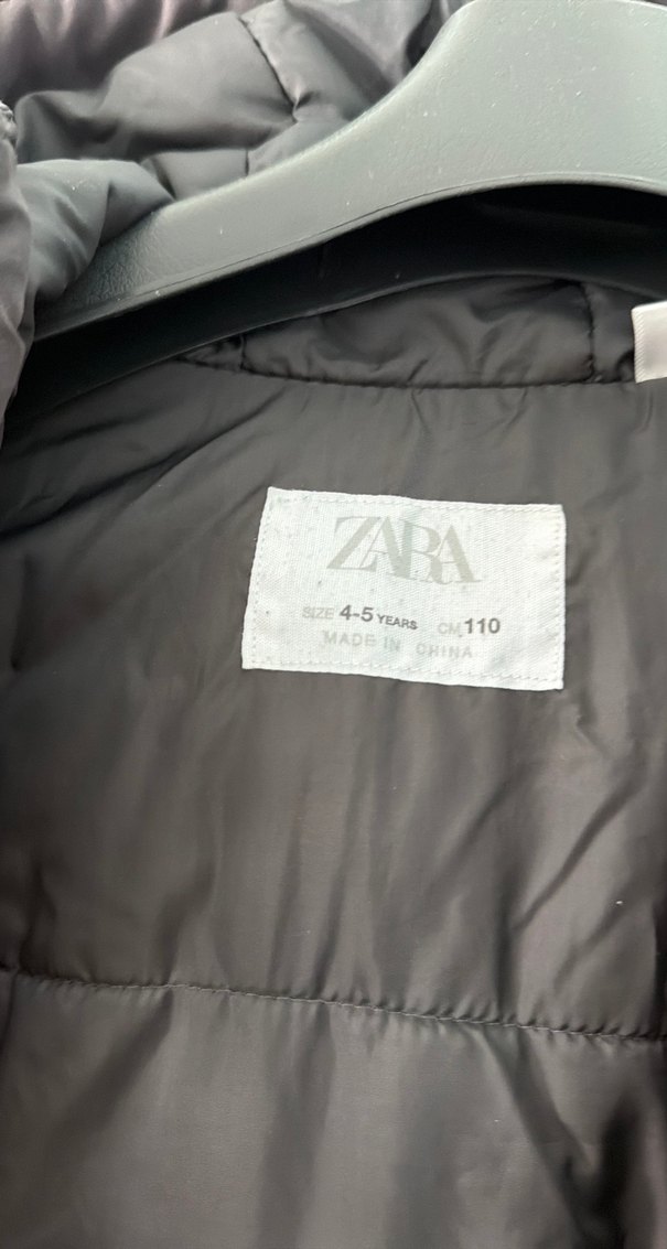 Erkek Çocuk Gri Düğmeli Mont - Görsel 2