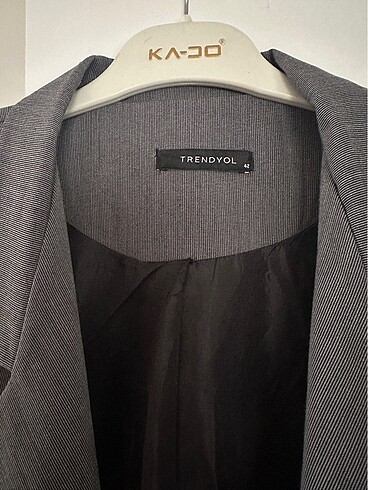 l Beden Gri Trendyol blazer ceket