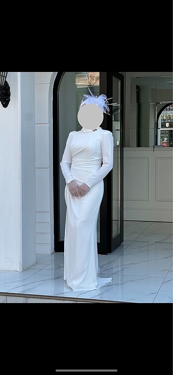 Tesettür nikah elbisesi