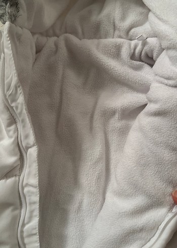 Kürk Detaylı Beyaz Bebek Tulumu - Görsel 6