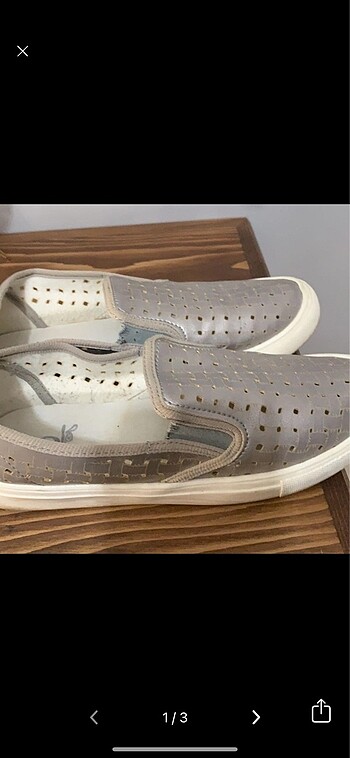 Gümüş renk ayakkabı - Görsel 2