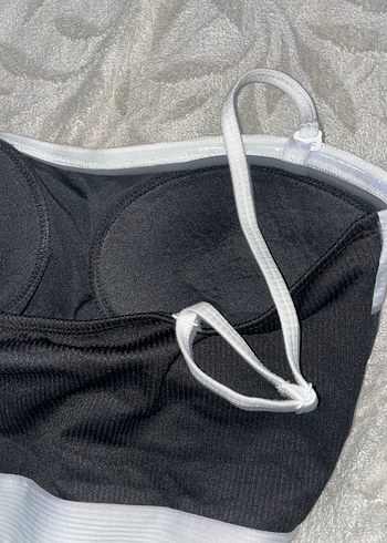 Gri Renkli İnce Askılı Kadın Mayo - Görsel 3