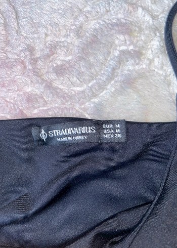 stradivarius bodysuit çıtçıtlı siyah - Görsel 2