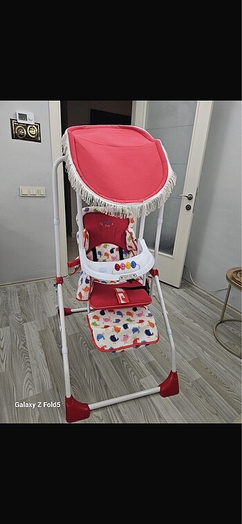 bebek salıncak ve mama sandalyesi