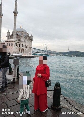 40 Beden kırmızı Renk İkili takım 