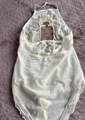Beyaz Dantel Detaylı Emzirme İç Çamaşırı - Görsel 5