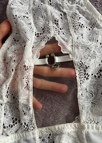 Beyaz Dantel Detaylı Emzirme İç Çamaşırı - Görsel 3