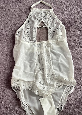 Beyaz Dantel Detaylı Emzirme İç Çamaşırı - Görsel 2