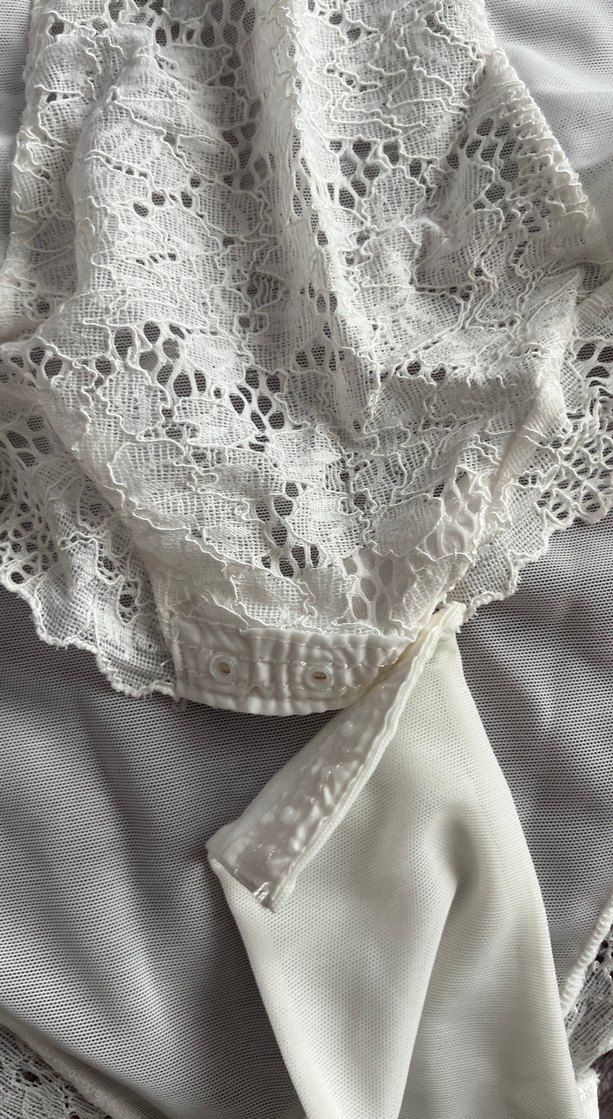 Beyaz Dantel Detaylı Emzirme İç Çamaşırı - Görsel 4