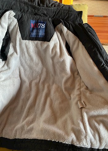 Erkek Çocuk Gri Düğmeli Kaban - Görsel 6