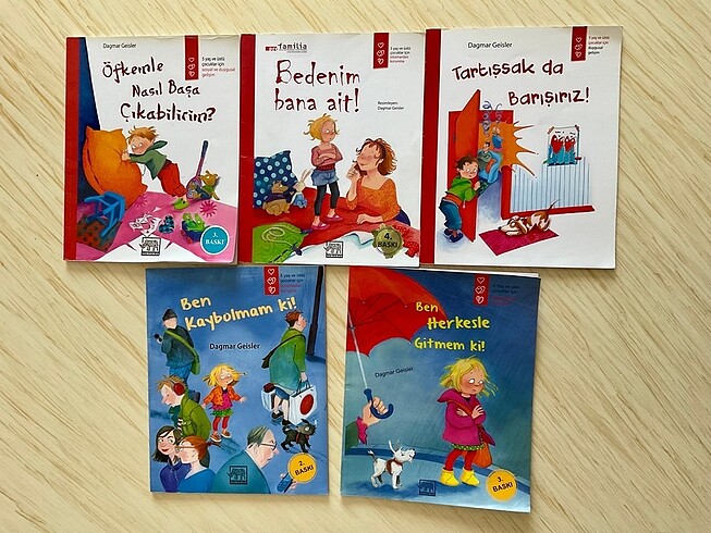 5 Yaş ustu gelişim kitapları 5 Adet