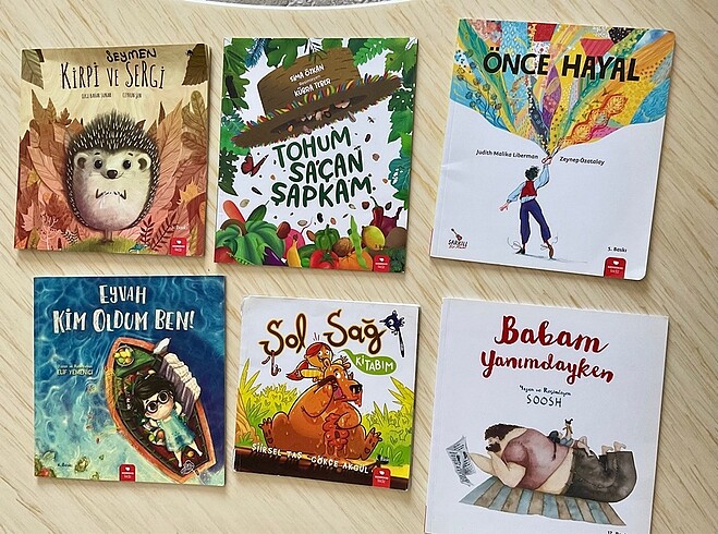 6 Adet cocuk kitabı