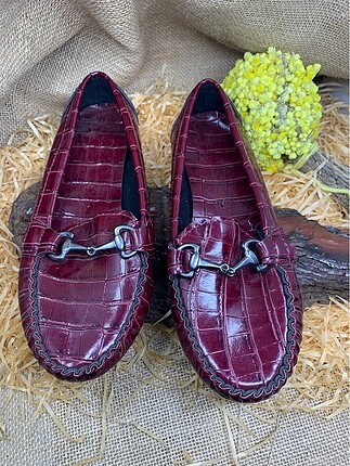 Vintage loafer babet ayakkabı